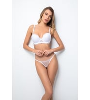 Miorre Push-Up Dolgulu Dantel Detaylı Sütyen Takım (Beyaz)