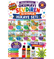 1. Sınıf Öğretmen Tavsiyeli Okumayı Sevdiren 16 Sayfa 10 Kitaplık Hikaye Seti (Slime Set Hediyeli)