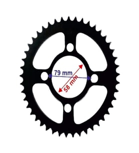 BAJAJ DİSCOVER ARKA DİŞLİ 428-45T İÇ 58X4 DELİKLİ ÖM