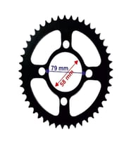 BAJAJ DİSCOVER ARKA DİŞLİ 428-45T İÇ 58X4 DELİKLİ ÖM