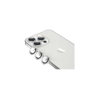 Apple iPhone 13 Pro Uyumlu Zore CL-06 Kamera Lens Koruyucu (Gümüş)