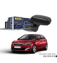 Niken Peugeot 308 2014- Araca Özel Kol Dayama Siyah (Karışık)