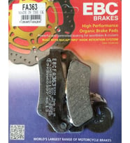 Ebc Fa363 2005-2013 BMW R 1200 RT Uyumlu Arka Fren Balatası Organik Balata