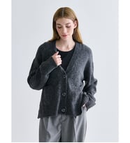 LCWAIKIKI Classic Antrasit V Yaka Oversize Kadın Triko Hırka