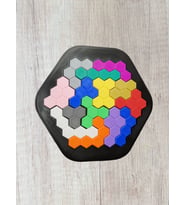 Northcity 3D Baskı Petek Desenli Altıgen Puzzle - Renkli Zeka Oyunu