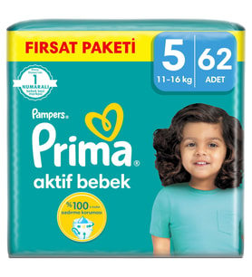 Prima Aktif Bebek No.5 62 Adet