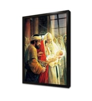Apresentaçao De Jesus Çerçeveli Cam Tablo