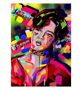 Bts Jimin Pop Art Dijital Resim Tablo Ahşap Poster Dekoratif Kod985