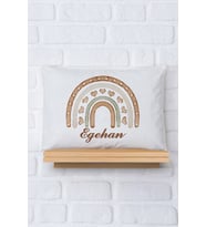 Pia Baby Premium %100 Pamuk İsme Özel Erkek Bebek Yastık Kılıfı 35*45 cm 5043-12