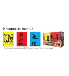 PP KAPAK NOT DEFTERİ A6