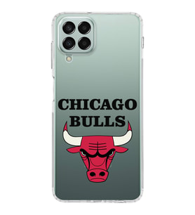 Samsung Galaxy M33 Kapak Chicago Bulls Tasarımlı Şeffaf  Kılıf