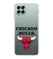 Samsung Galaxy M33 Kapak Chicago Bulls Tasarımlı Şeffaf  Kılıf