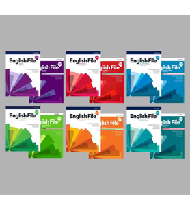 English File 4th Edition Beginner + Elementary + Pre-intermediate + intermediate + Upper-intermediate +Advanced   Student's Book With Online Practice + Workbook (Access Code VARDIR) ( 6 lı SET)