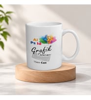 Kişiye Özel İsimli Grafik Tasarımcı Meslek Kupa Bardak