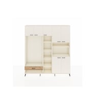 Arges Dolap 11 Raflı Tek Çekmeceli 7 Kapaklı 220x30x243 Aytaşı-Aytaşı/Çam