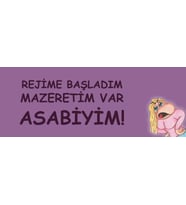 Rejime başladım mazeretim var sabiyim Hediye Kupa Love Bug-T