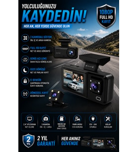 A98 Geniş Açılı Full HD Araç Kamerası