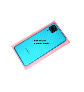 Tkgz Samsung Galaxy M12 kasa Arka Pil Batarya Kapağı Yeşil