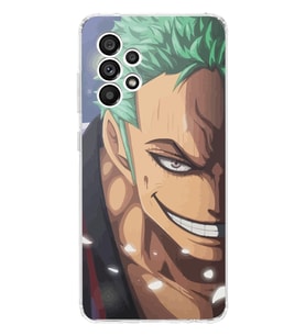 Samsung Galaxy A33 Uyumlu One Piece Zoro Tasarımlı Şeffaf Telefon Kılıfı