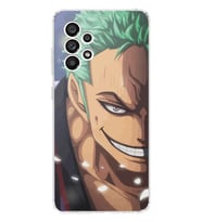 Samsung Galaxy A33 Uyumlu One Piece Zoro Tasarımlı Şeffaf Telefon Kılıfı