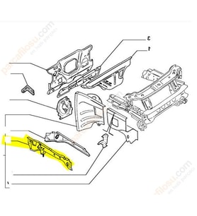PALİO SİENA ŞASE KOLU YAN ÜST SOL 46767193