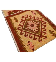 Antik Kilimden Büyük Boy Motosiklet,  Heybesi 2 Gözlü, Kilim Çanta, Büyük Boy