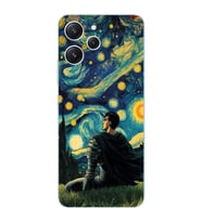 Xiaomi Redmi 12 Uyumlu Uyumlu Berserk The Starry Night Tasarımlı Şeffaf Telefon Kılıfı