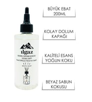 Beyaz Sabun Bambu Yedek Likit Bambu Yedek Şişe Çubuklu Oda Kokusu 200 ml