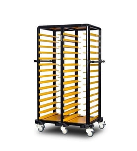 Gastrolley İkili Servis Tepsi Arabası 150 (EtRafı Açık) 101 x 71 x 174 (cm)