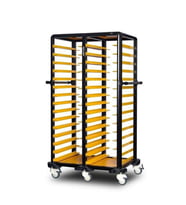 Gastrolley İkili Servis Tepsi Arabası 150 (EtRafı Açık) 101 x 71 x 174 (cm)