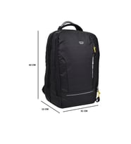 ÇÇS Polyester Su Geçirmez Laptop Bölmeli Sırt Çantası-51420 (Siyah)