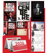 Asla Vazgeçme - Ayraç - Kartpostal - Poster - Cendere -  2026 Ajanda İstikbal - Sakarya Duvar Takvimi - Masa Takvimi