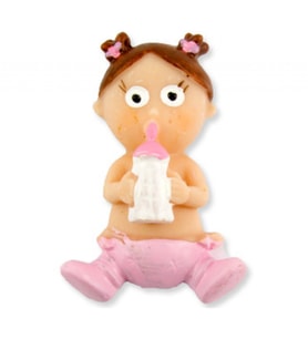 20 Adet Bebek çilli ve biberonlu pembe pk1-