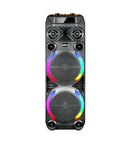 Lexroo GD-2897 Dijital LED Göstergeli Mikrofonlu RGB TWS Çift 8 inç Stereo Bass Kablosuz - Siyah