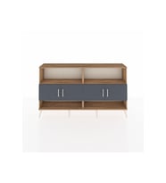 Arges Konsol 4 Raflı 4 Kapaklı 176x30x99 Çam-Antrasit