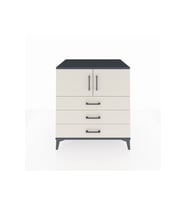 Kronos Şifonyer 2 Raflı 3 Çekmeceli 2 Kapaklı 88x59x96 Antrasit-Aytaşı