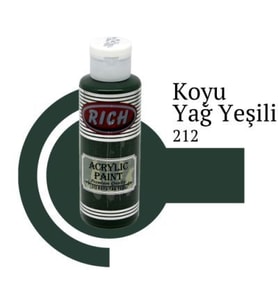 Rich Master Akrilik Boya 120 cc. 212 Koyu Yağ Yeşili 