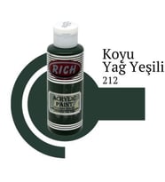 Rich Master Akrilik Boya 120 cc. 212 Koyu Yağ Yeşili 
