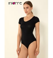 Modal Kısakol Çıtçıtlı Body (Siyah)