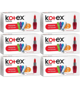 Kotex Tampon Mini 96 Lı Set (6PK*16)