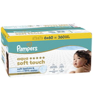 Prima Pampers Islak Havlu Mendil Aqua Soft Touch 60 Yaprak (6 Lı Set) 360 Yaprak