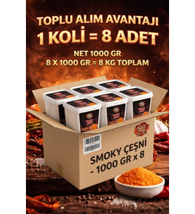 Smoky Çeşni 1000 G x 8 Adet - 1 Koli (Koli Bazlı Avantaj Paketi)