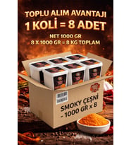 Smoky Çeşni 1000 G x 8 Adet - 1 Koli (Koli Bazlı Avantaj Paketi)