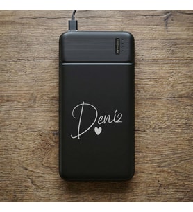 BK Gift Kişiye Özel İsimli 10.000 mAh Powerbank PB-4011 -13, LED Göstergeli Taşınabilir Şarj Cihazı, Kurumsal Hediye
