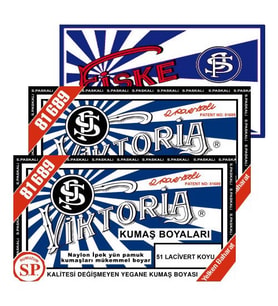 Viktoria Kumaş Boyası Koyu Lacivert 2Pk+Fiske Sabitleme 1Pk