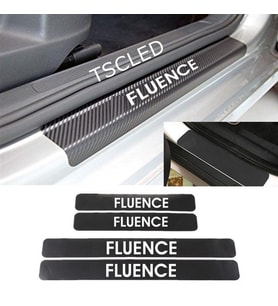 Oto Fluence Karbon Kapı Eşiği Koruma Sticker (4 Adet)