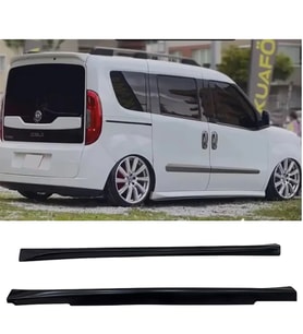 Fiat Doblo Aero Yan Marşpiyel Seti Mat Siyah Plastik 2 Adet 2009-2017