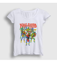 Presmono Kadın Beyaz Band King Gizzard And The Lizard Wizard T-Shirt 489121tt (Beyaz)