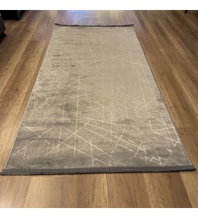 Hoom Rugs Cotton 1141 Gri Yıkanabilir Antibakteriyel Modern Halı