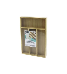 4 BÖLMELİ AHŞAP BAMBU KAŞIKLIK  24X33CM (4767)